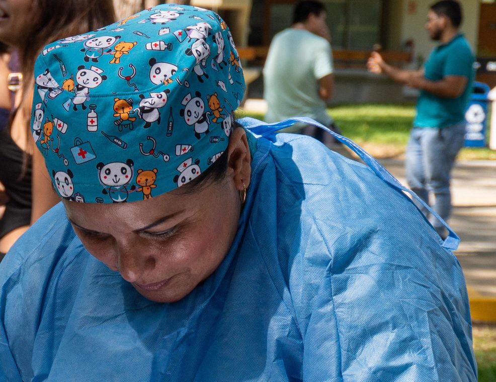 Brigada de salud para beneficiarios de la Fundación